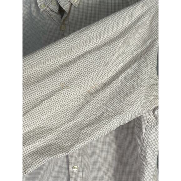 J.Crew Quality Woven Shirts Mens‎ L Beige Plaid Cotton Button Down Long Sleeve - Picture 8 of 9